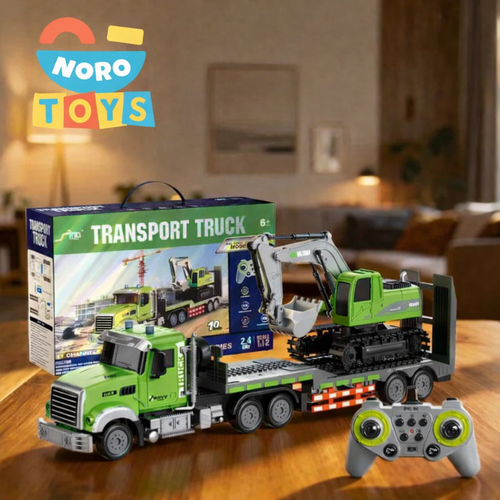 NoroToys™ | Semi Truck & Excavator Toy Set